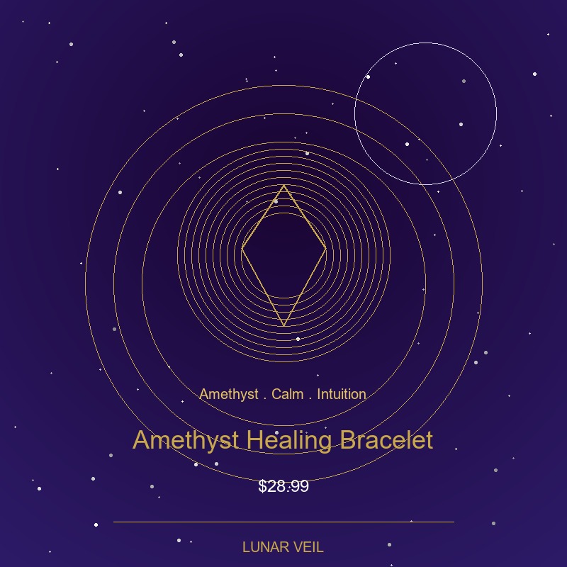 Amethyst crystal bracelet