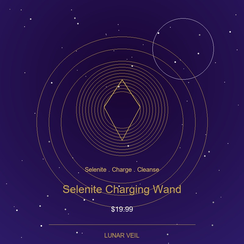 Selenite Charging Wand